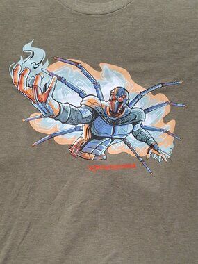 T Shirt Crowdstrike Spider Robot Anime Style Graphic Adult Size L Large
